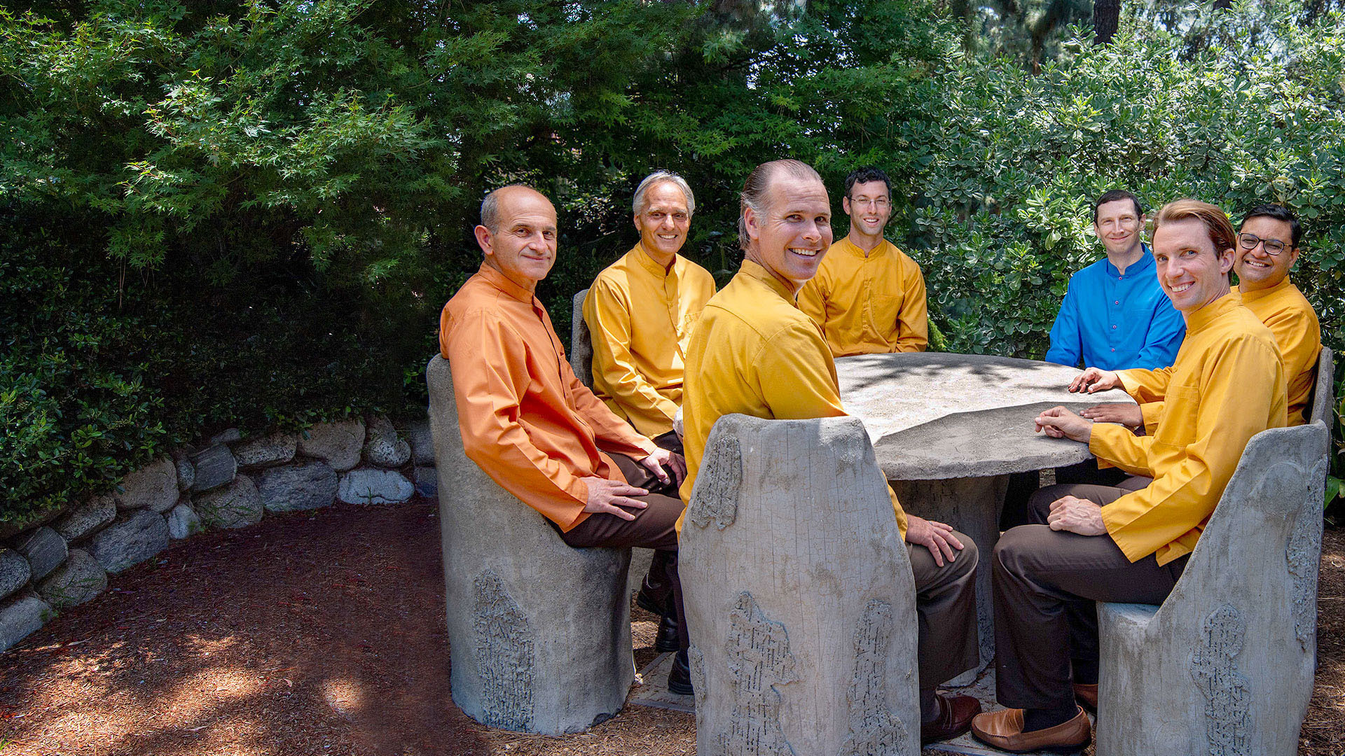 Daily Life Table Greeting with Monks v2