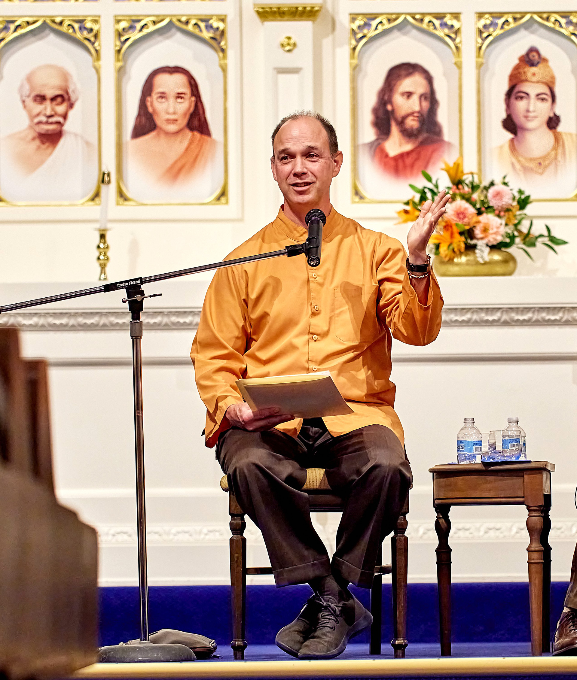 Brother Bhimananda speaks on Paramahansaji's teachings.