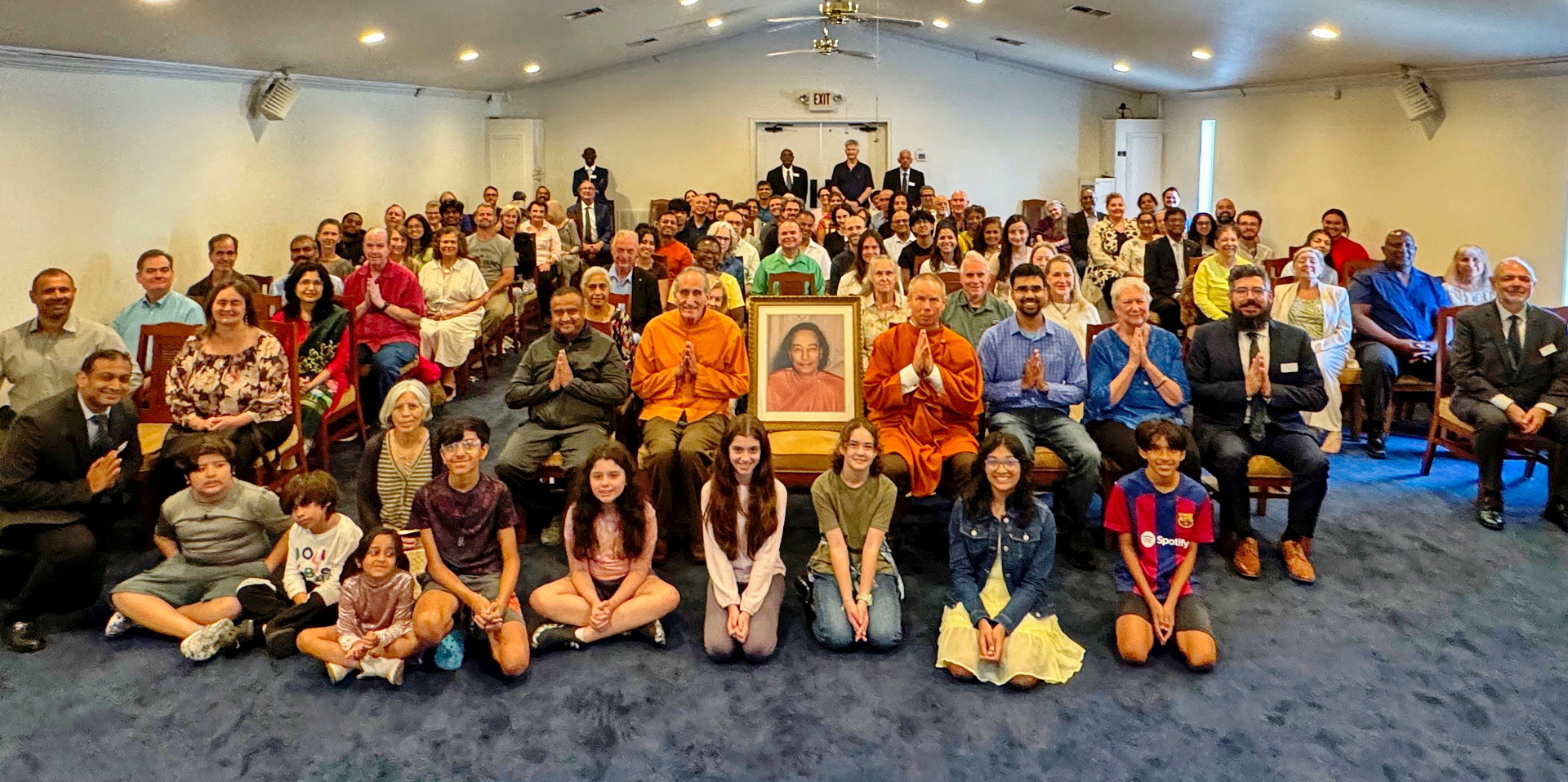 The monks concluded their tour with a weekend event in Houston, Texas.