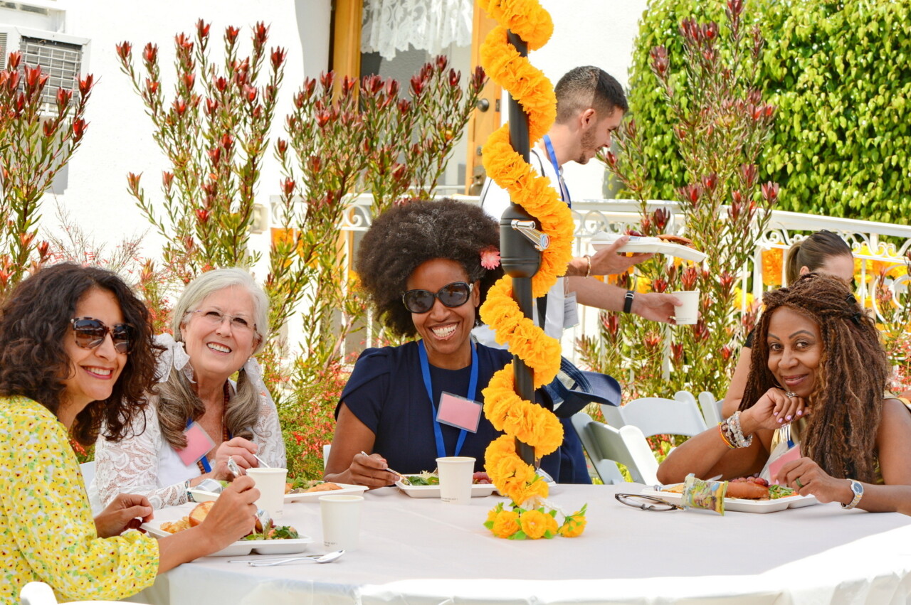 Convocation participants at Hollywood temple