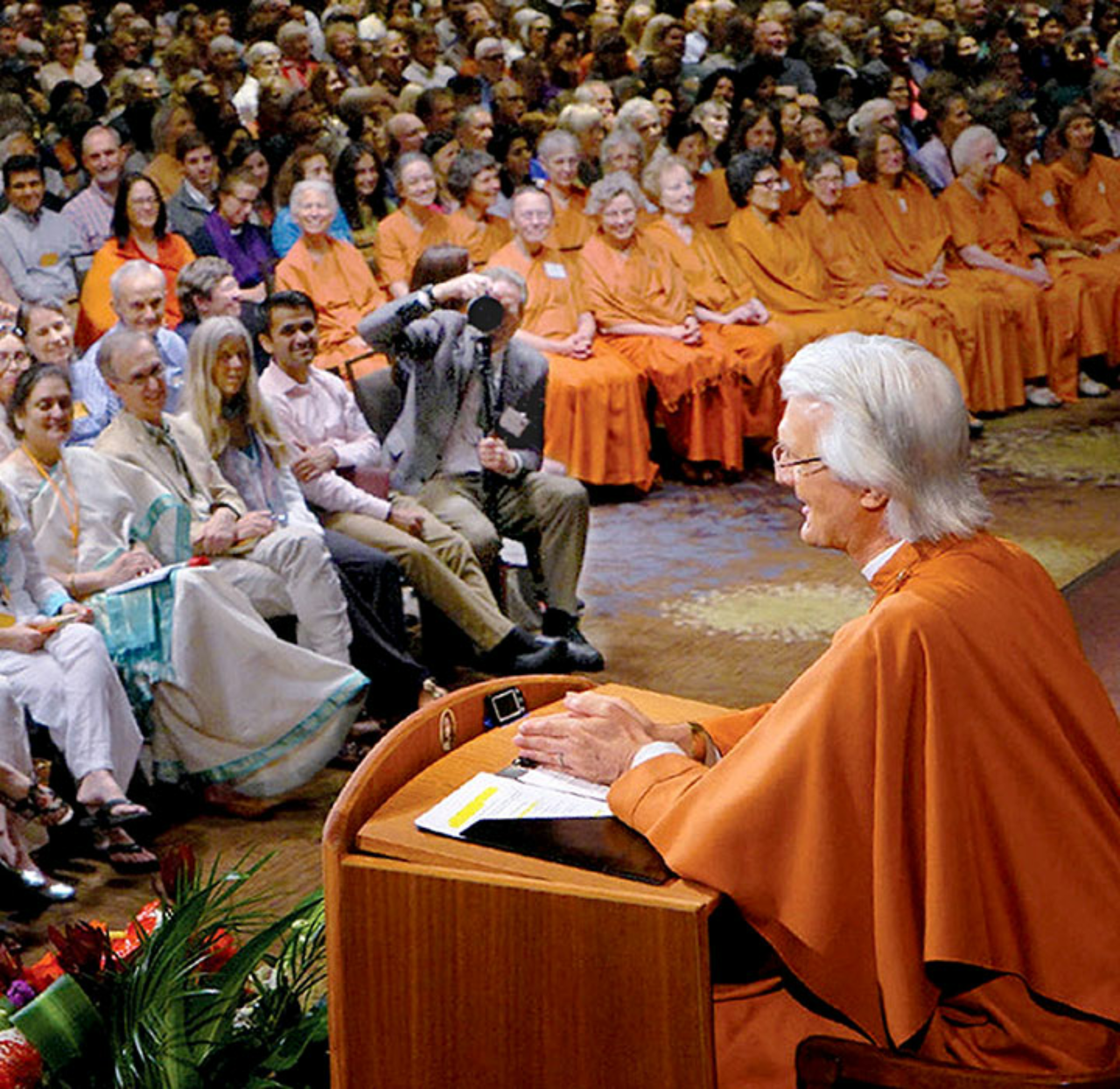 Brother Chidananda at Convocation